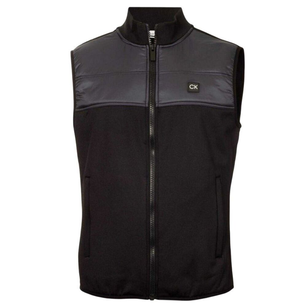 Calvin Klein Mens Performance Hybrid Golf Vest / Black